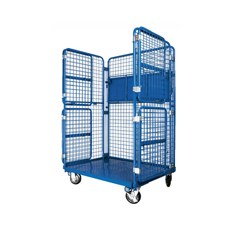 Roll Cage Trolley with Mesh Wall