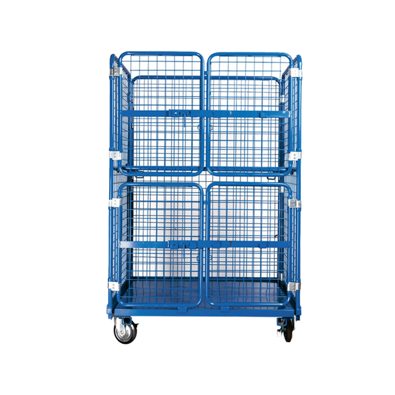 Roll Cage Trolley with Mesh Wall